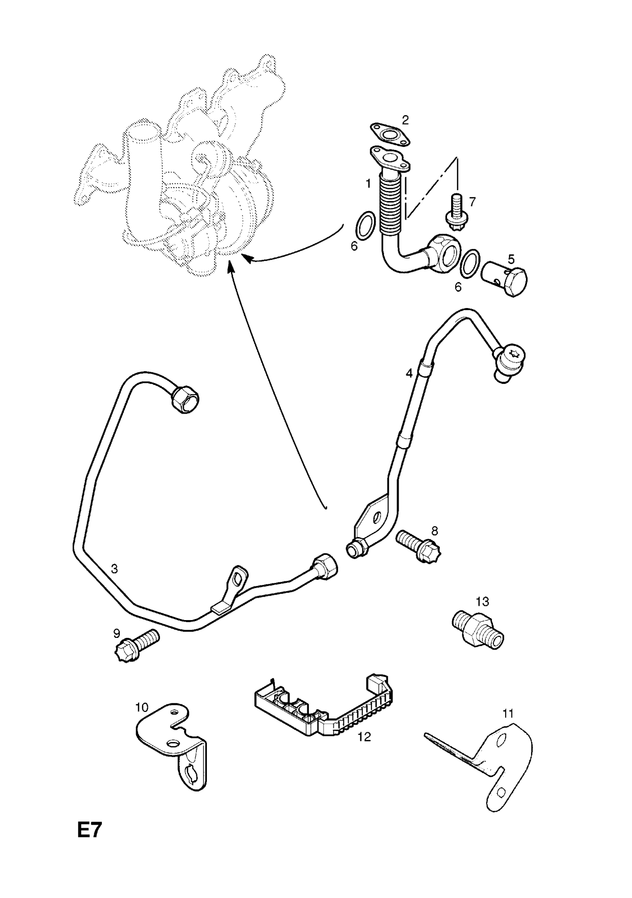 Group E Engine and clutch Subsection 1 Z20LET petrol engine